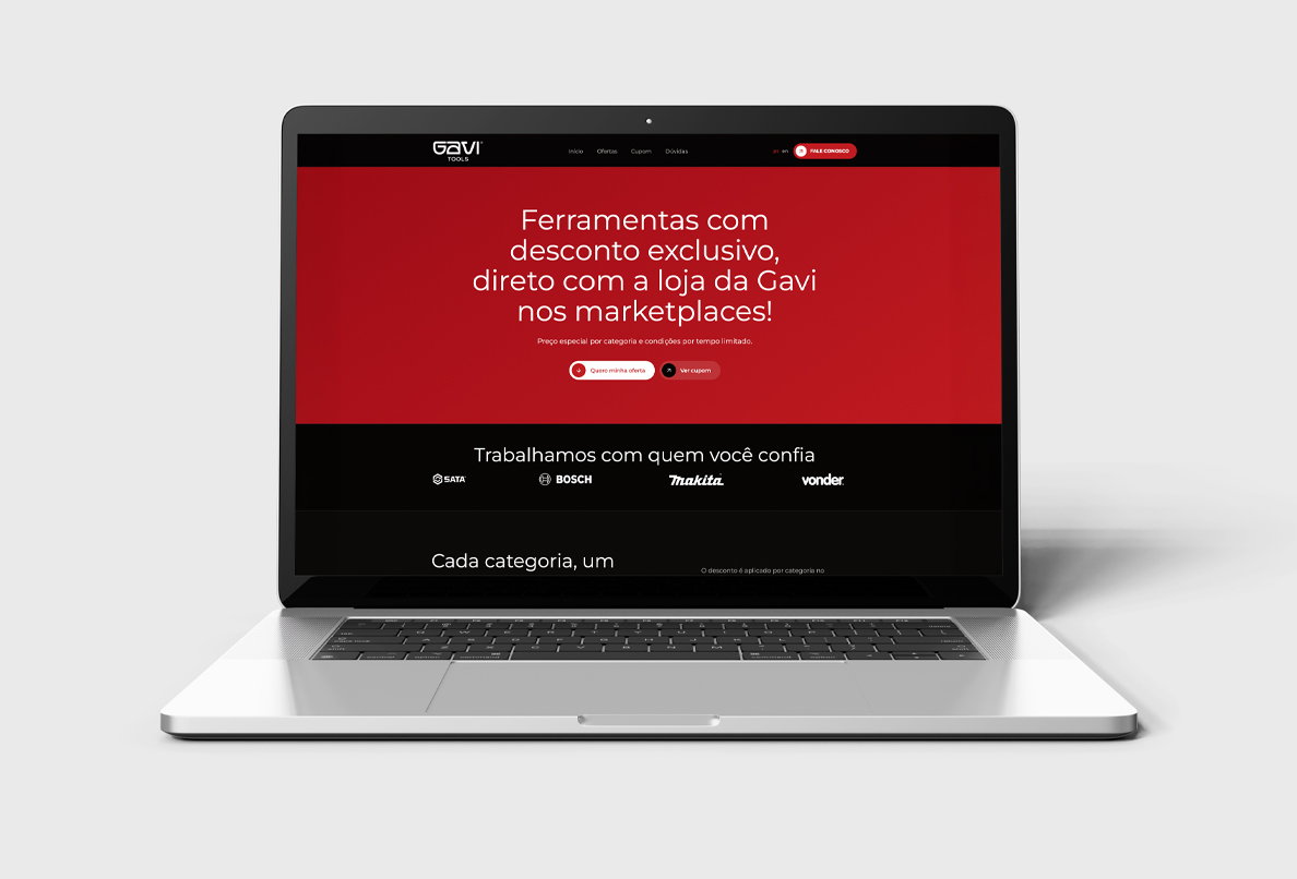 Landing Page Gavi Ferramentas